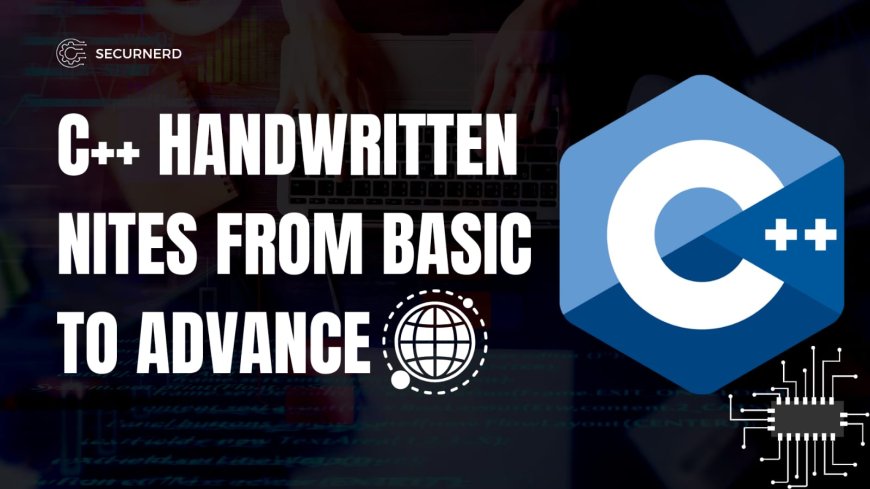 Complete C++ Handwritten Notes From Basic to Advanced
